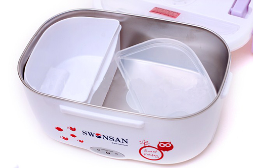 Hộp cơm điện hâm nóng Swonsan inox Hộp cơm điện hâm nóng Swonsan inox