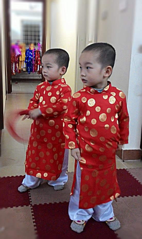 Khăn xếp áo dài cho bé Khăn xếp áo dài cho bé