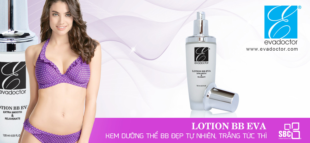 Kem dưỡng thể trang điểm toàn thân Lotion BB Eva Kem dưỡng thể trang điểm toàn thân Lotion BB Eva