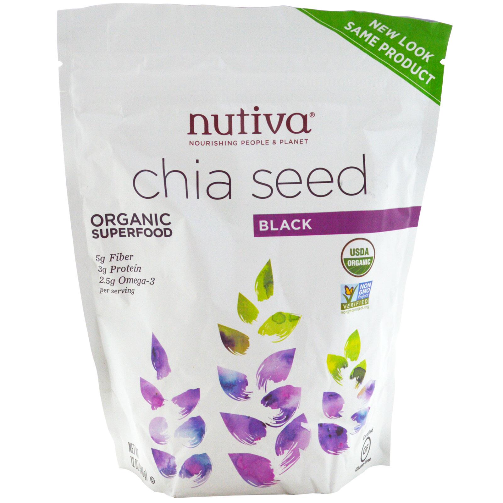 Hạt chia đen Nutiva của Mỹ - 907g Hạt chia đen Nutiva của Mỹ - 907g