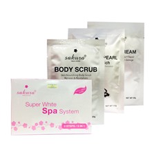 Bộ kem tắm trắng tốt nhất Sakura Super White Spa System