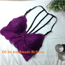 Áo lót Bralette Lace Bras màu tím cực tôn dáng