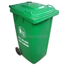 Thùng rác công cộng 240L được sản xuất công nghiệp từ nhựa HDPE