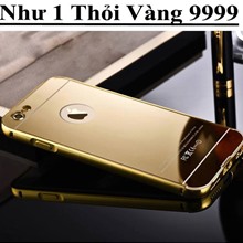 Ốp lưng Iphone 6/6 Plus mạ vàng 24k Aluminum Metal Mirror