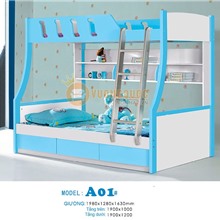 GIƯỜNG 2 TẦNG CHO BÉ XANH DƯƠNG BABY BLA01