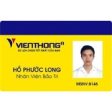 Thẻ nhân viên thường ( không có chip cảm ứng )