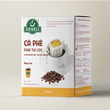 CAFE PHIN TÚI LỌC TYPICA 5 GÓI - DRIP BAG COFFEE GUDELI ®