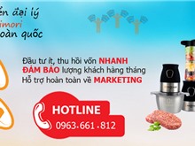 THÔNG BÁO TUYỂN ĐẠI LÝ PHÂN PHỐI MÁY XAY THỊT MIDIMORI TOÀN QUỐC