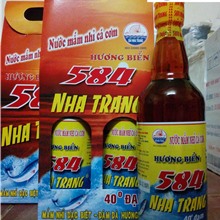 Nước mắm 584 Nha Trang 40 độ đạm (chai thủy tinh 500ml)