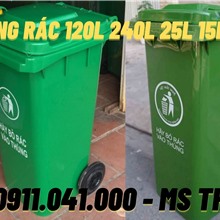 Thùng rác nhựa 120lit 240lit 660lit giá rẻ số lượng lớn lh 0911.041.000