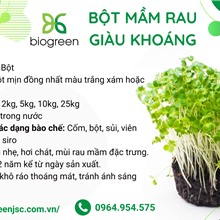 bột mầm rau giàu khoáng Biogreen